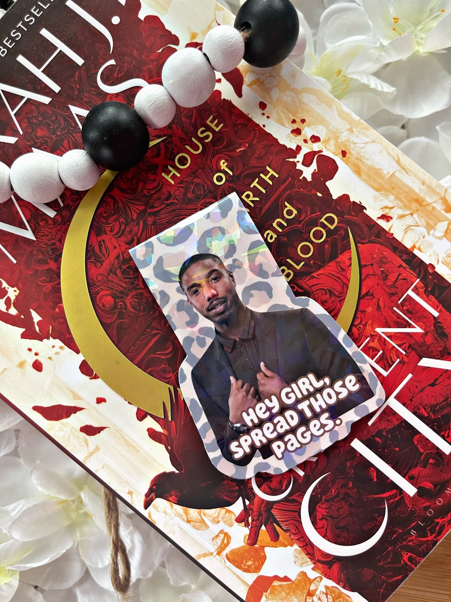 Michael B Jordan Magnetic Bookmark, Smutty Bookmark, Reading Accessory, Book Gift, Cute Bookmark, Unique Bookmark