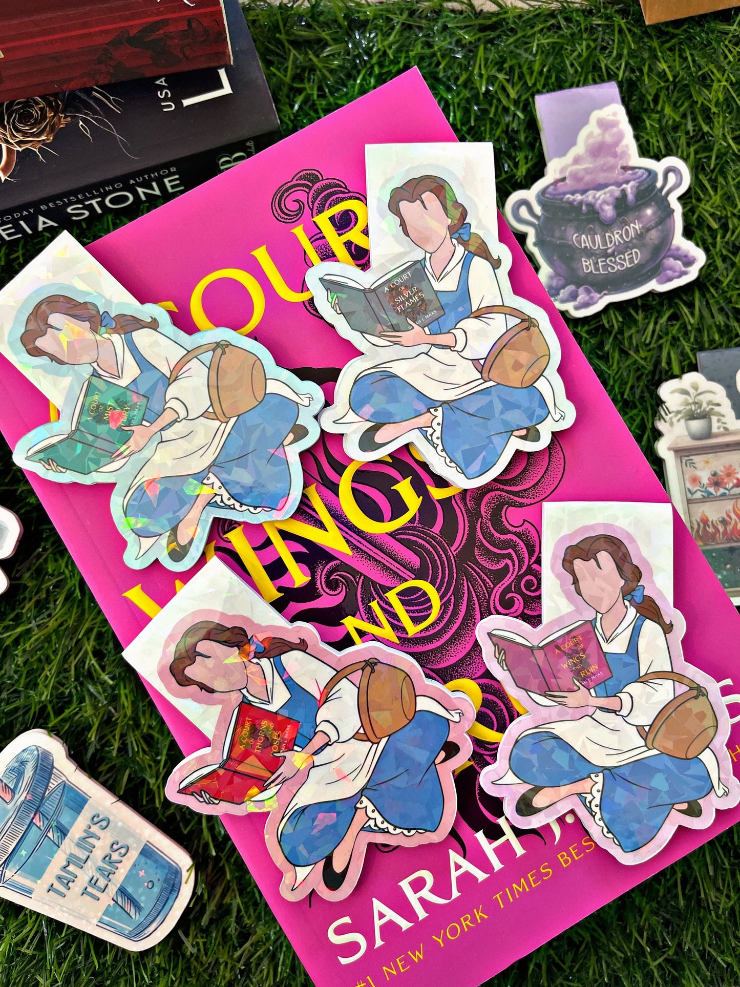 Acotar Themed Belle Magnetic Bookmark, Bookworm Bookmark, Belle Reading Bookmark, Cute Reading Accessory, Book Gift, Cute Bookmark