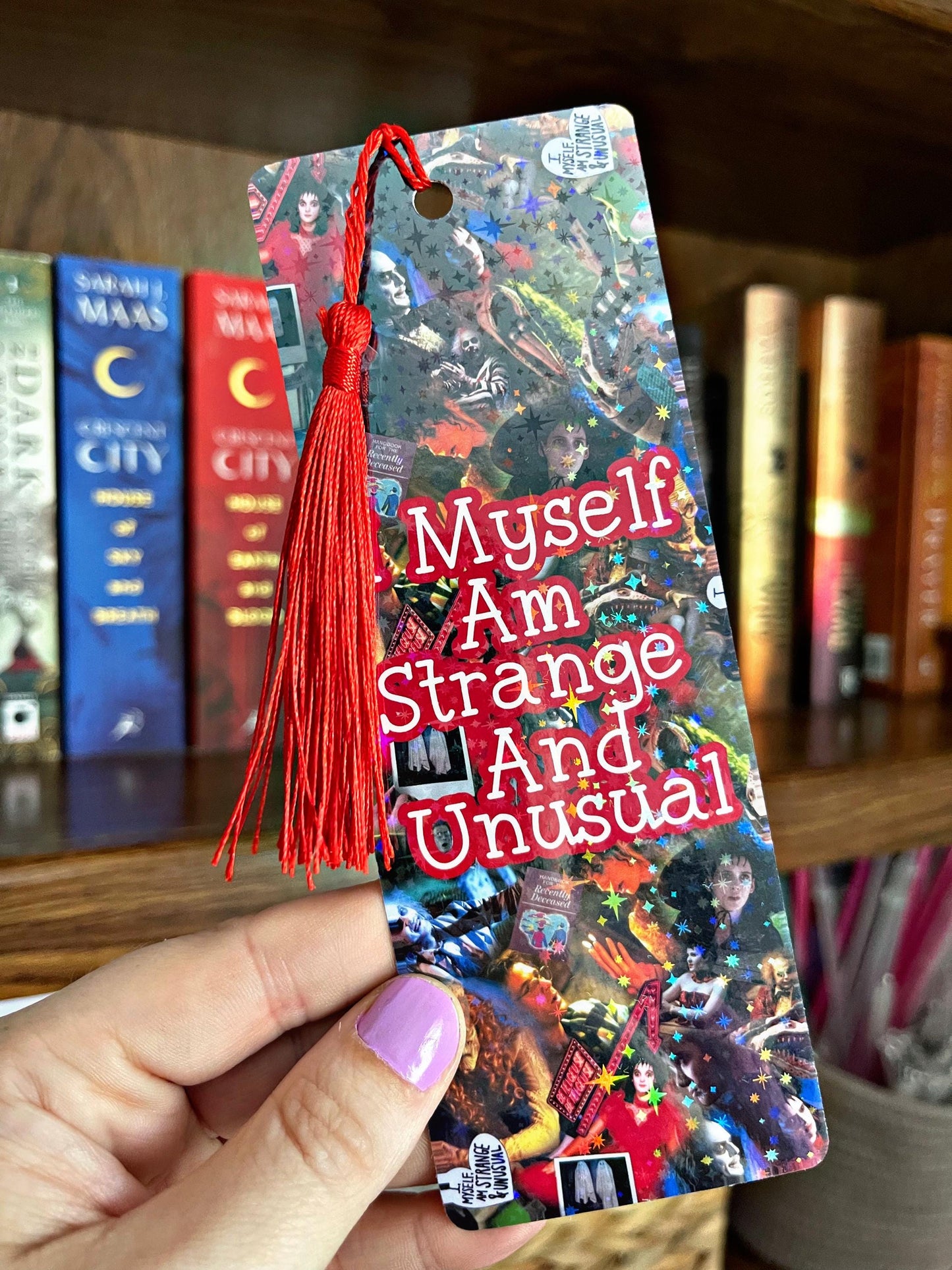 Beetle Guy Bookmark, Halloween Bookmark, Strange and Unusual Bookmark, Dark Romance Bookmark, Reading Accessory, Book Gift, Cute Bookmark,