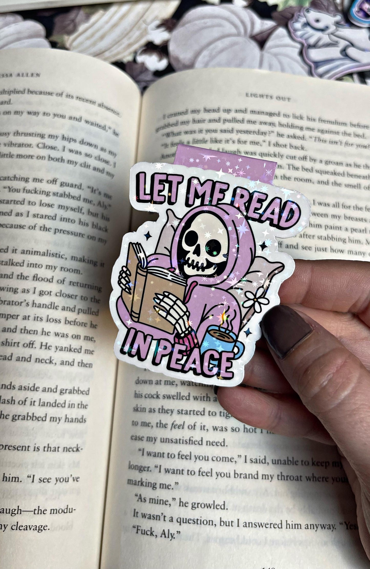 Let me Read In Peace Bookmark, Cute Magnetic Bookmark, Reading Accessory, Book Gift, Cute Bookmark, Unique Bookmark,