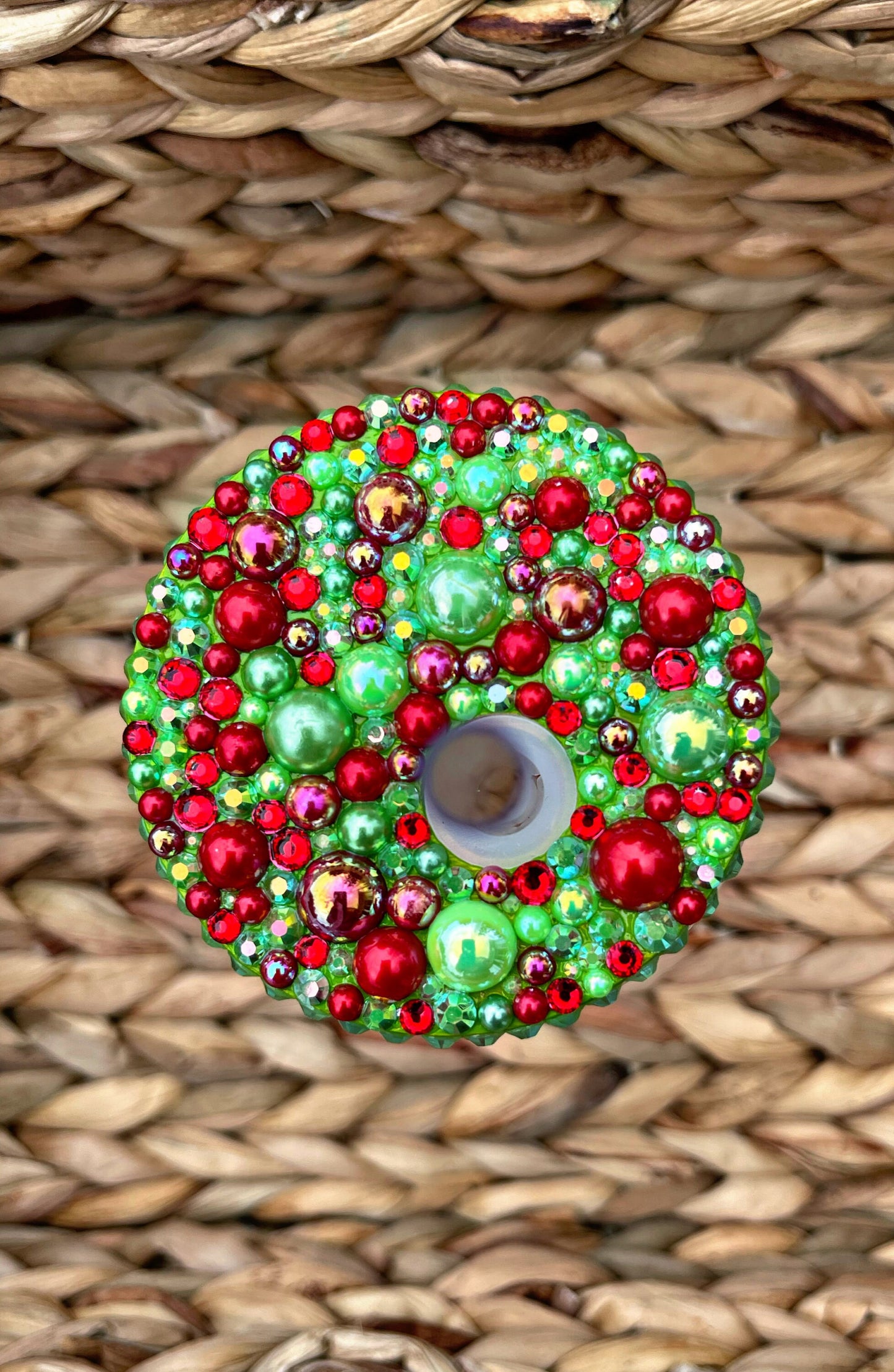 Green Guy Christmas Glass Snow Globe Cup