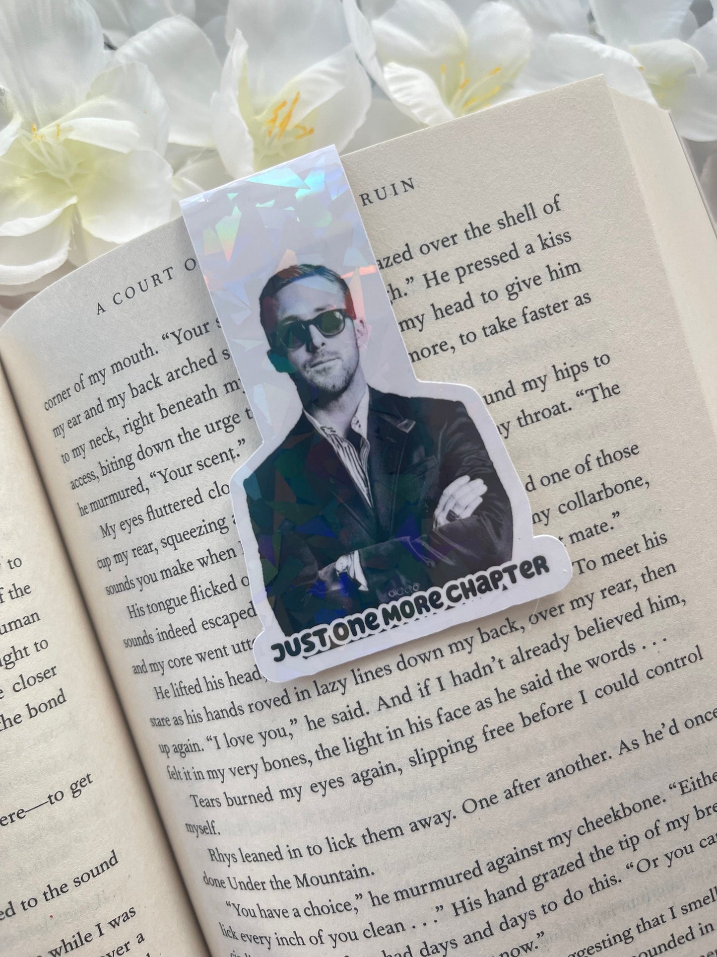 Ryan Gosling Bookmark, Just One More Chapter Magnetic Bookmark, Reading Accessory, Book Gift, Cute Bookmark, Unique Bookmark,