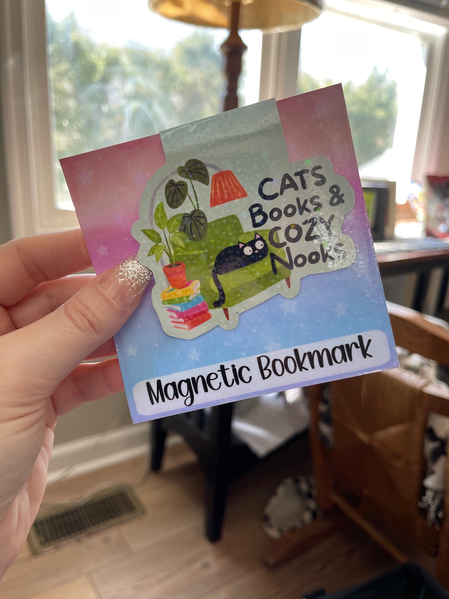 Funny Cat Magnetic Bookmark