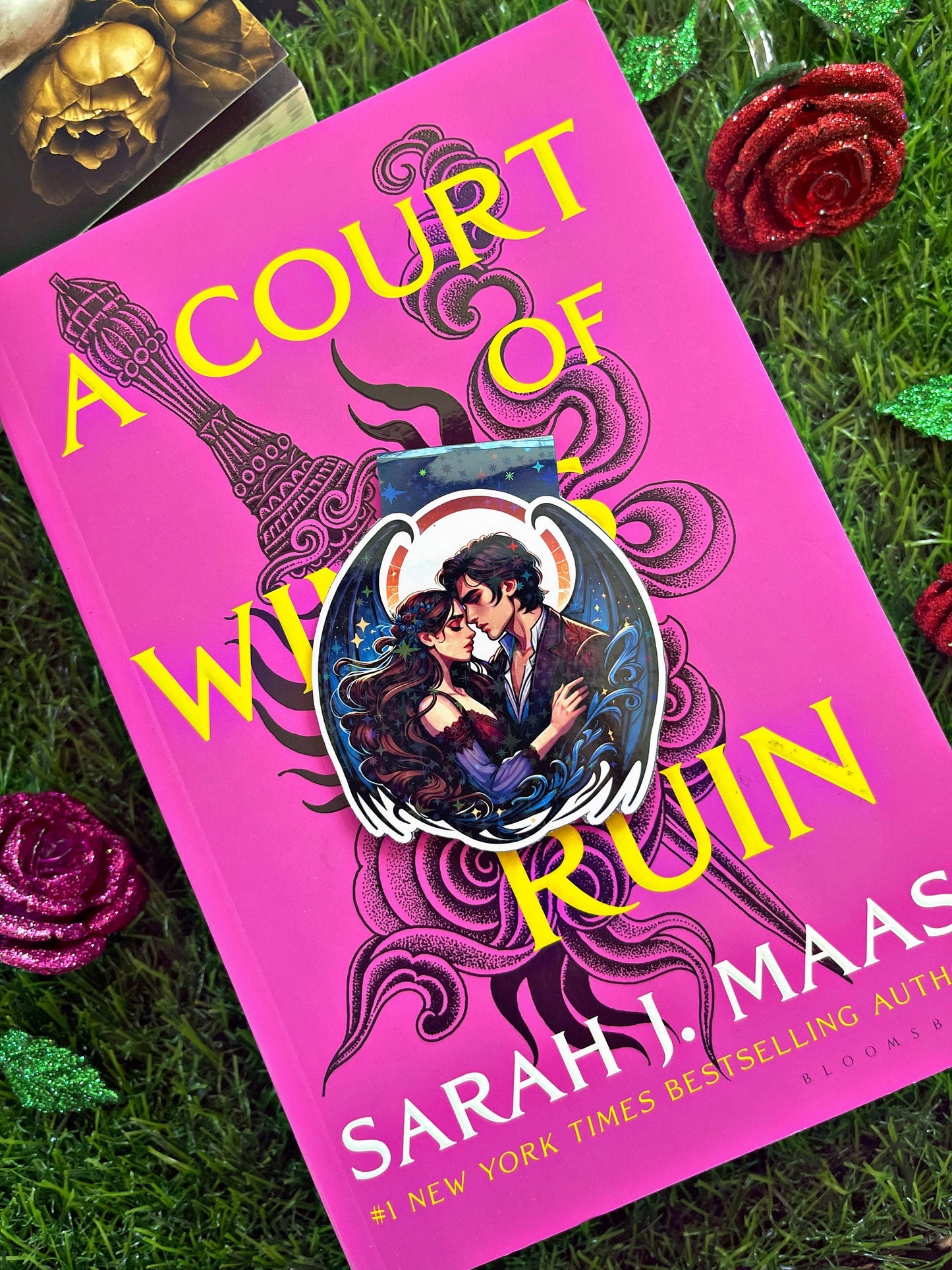 Acotar Themed Magnetic Bookmark, Rhys and Feyre Magnetic Bookmark, Acotar Bookmark, Cute Reading Accessory, Book Gift,