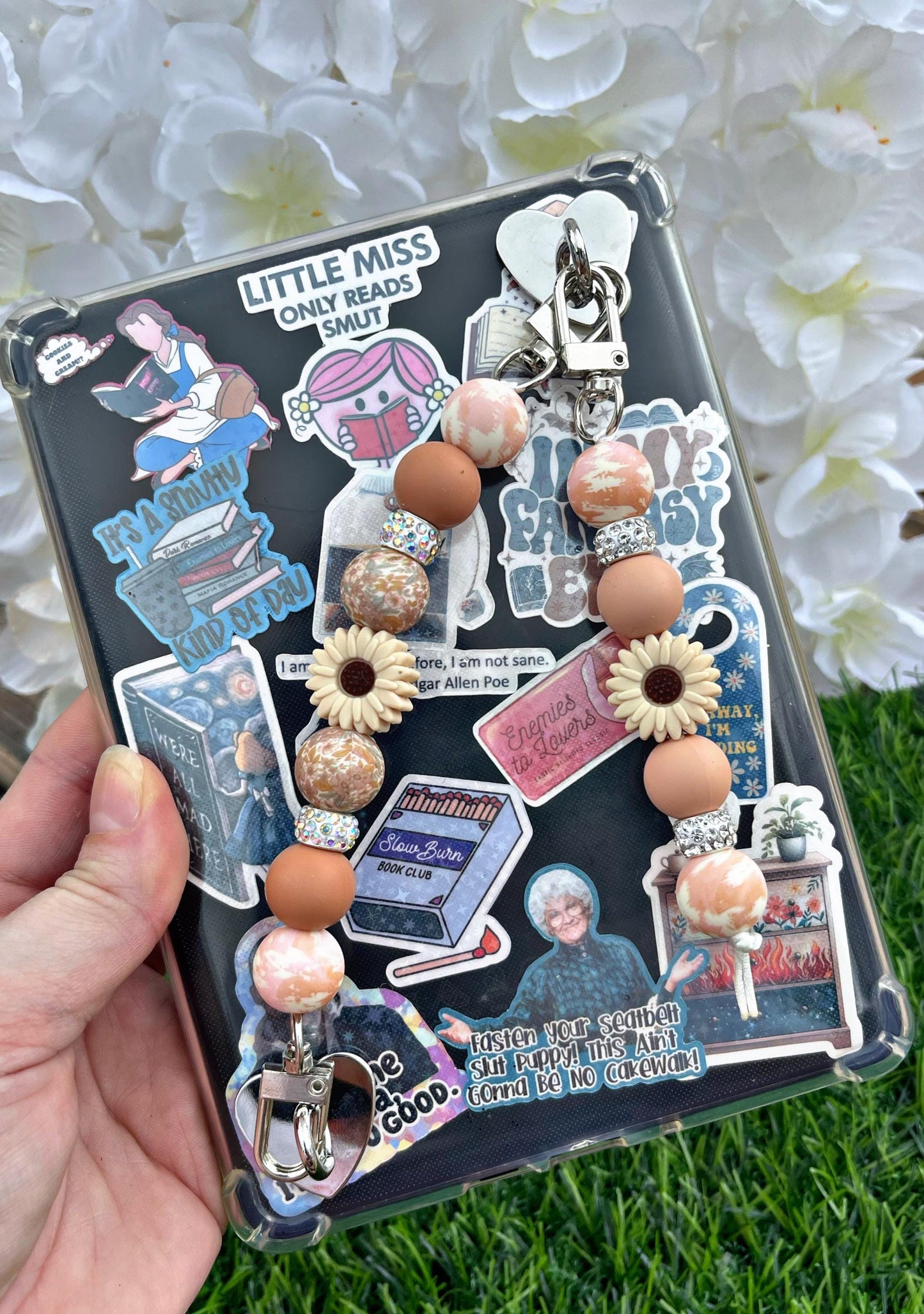 Sunflower Kindle Keychain, Kindle Accessories, KEYCHAIN ONLY