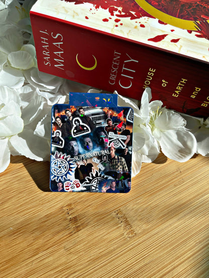 Supernatural Themed Bookmark, Winchester Boys Magnetic Bookmark, The Originals Reading Accessory, Book Gift, Cute Bookmark, Unique Bookmark,