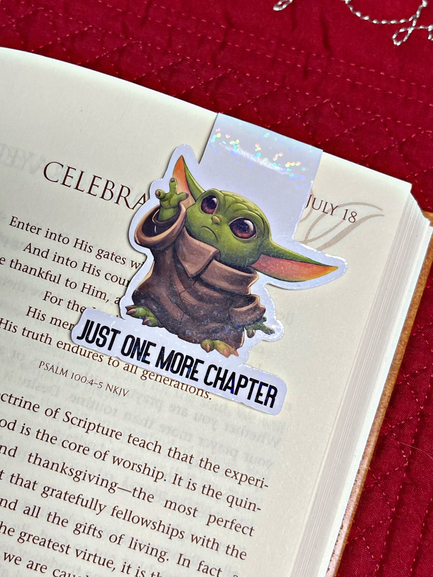 Baby Yoda Bookmark, Magnetic Bookmark, Reading Accessory, Book Gift, Cute Bookmark, Unique Bookmark, Personalized Bookmark