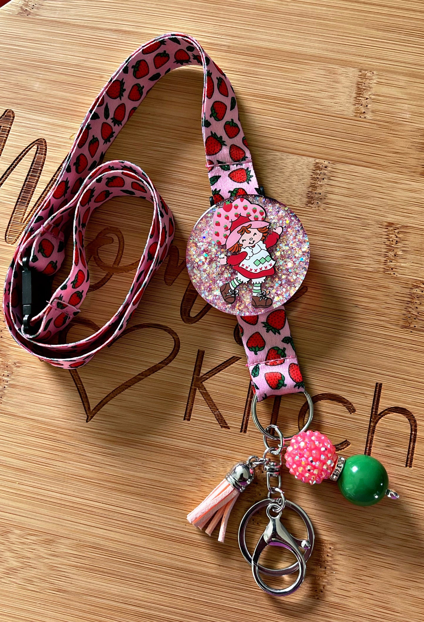 Strawberry Girl Lanyard