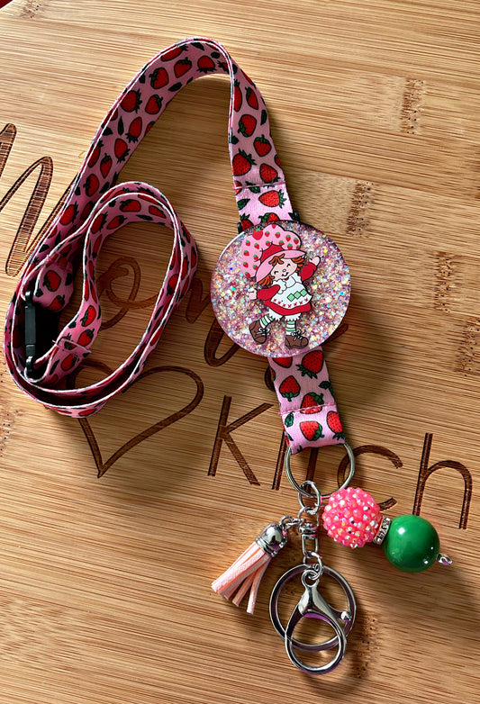 Strawberry Girl Lanyard