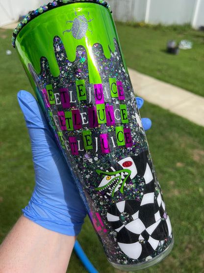 Beetle Guy Snow Globe Tumbler