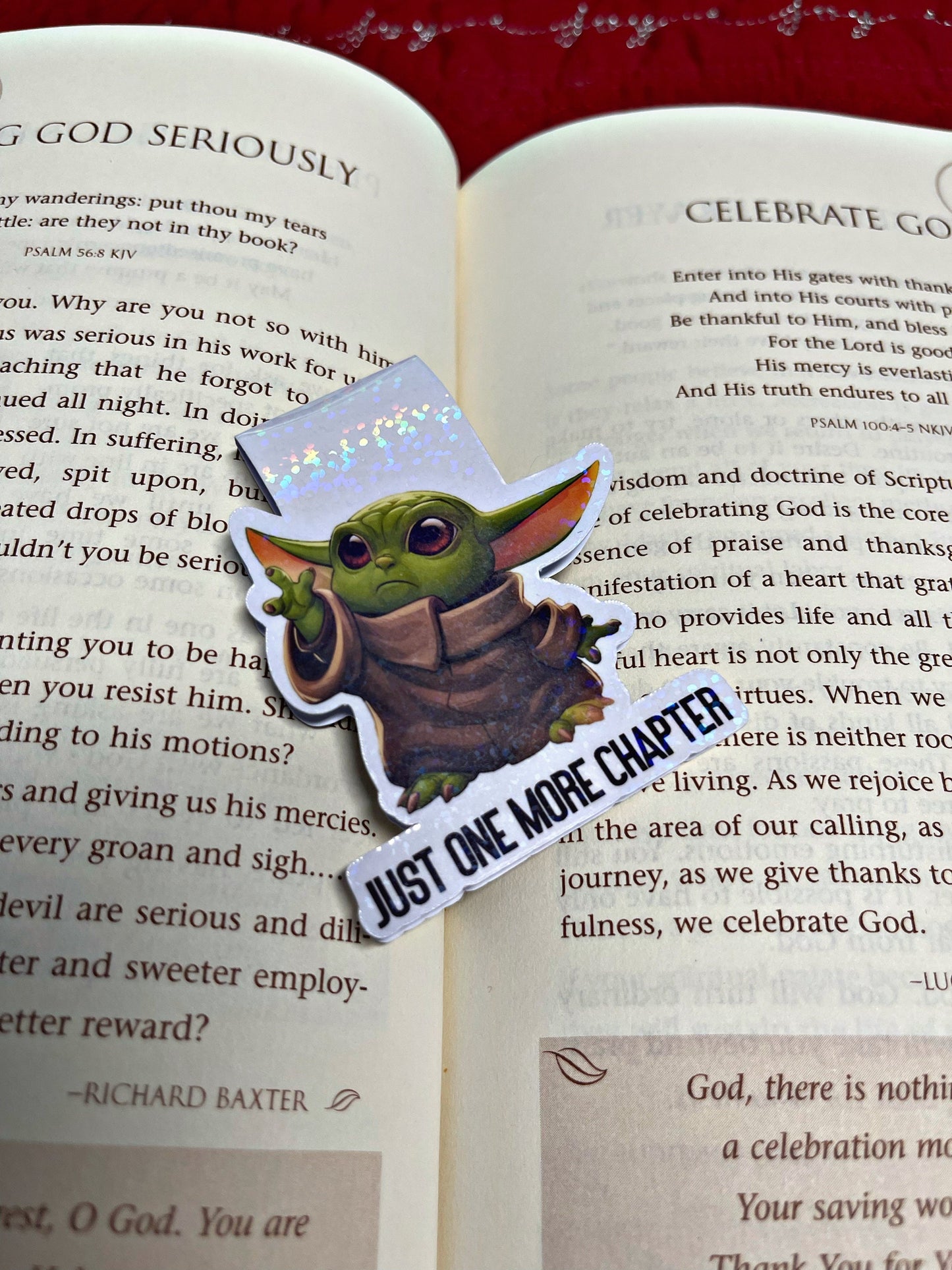 Baby Yoda Bookmark, Magnetic Bookmark, Reading Accessory, Book Gift, Cute Bookmark, Unique Bookmark, Personalized Bookmark