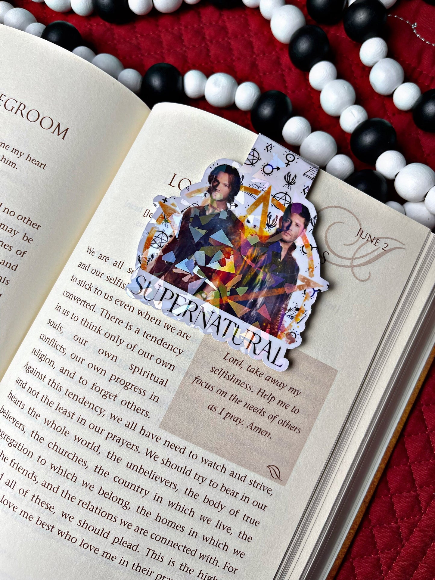 Supernatural Magnetic Bookmark, Winchester Brothers Bookmark, Reading Accessory, Book Gift, Cute Bookmark, Unique Bookmark,