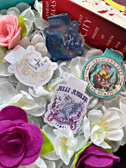 Cute Unicorn Magnetic Bookmark, Jelly Jubilee Fan Club Bookmark,  Cute Reading Accessory, Book Gift, Cute Crescent City Bookmark,