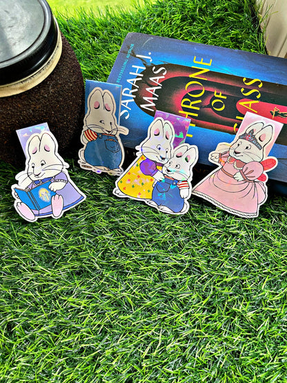 Max and Ruby Bookmark, Cartoon Magnetic Bookmark, Cute Reading Accessory, Book Gift,