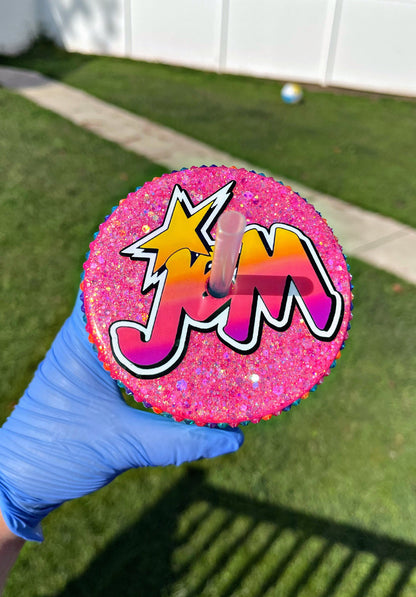 Girl Cartoon Snow Globe Tumbler