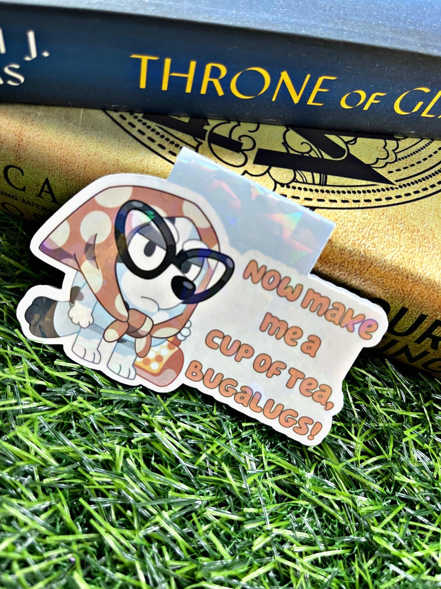 Grannie Bugalug Magnetic Bookmark, Dog Bookmark, Reading Accessory, Bookish Gift, Cute Bookmark, Unique Bookmark, Personalized Bookmark
