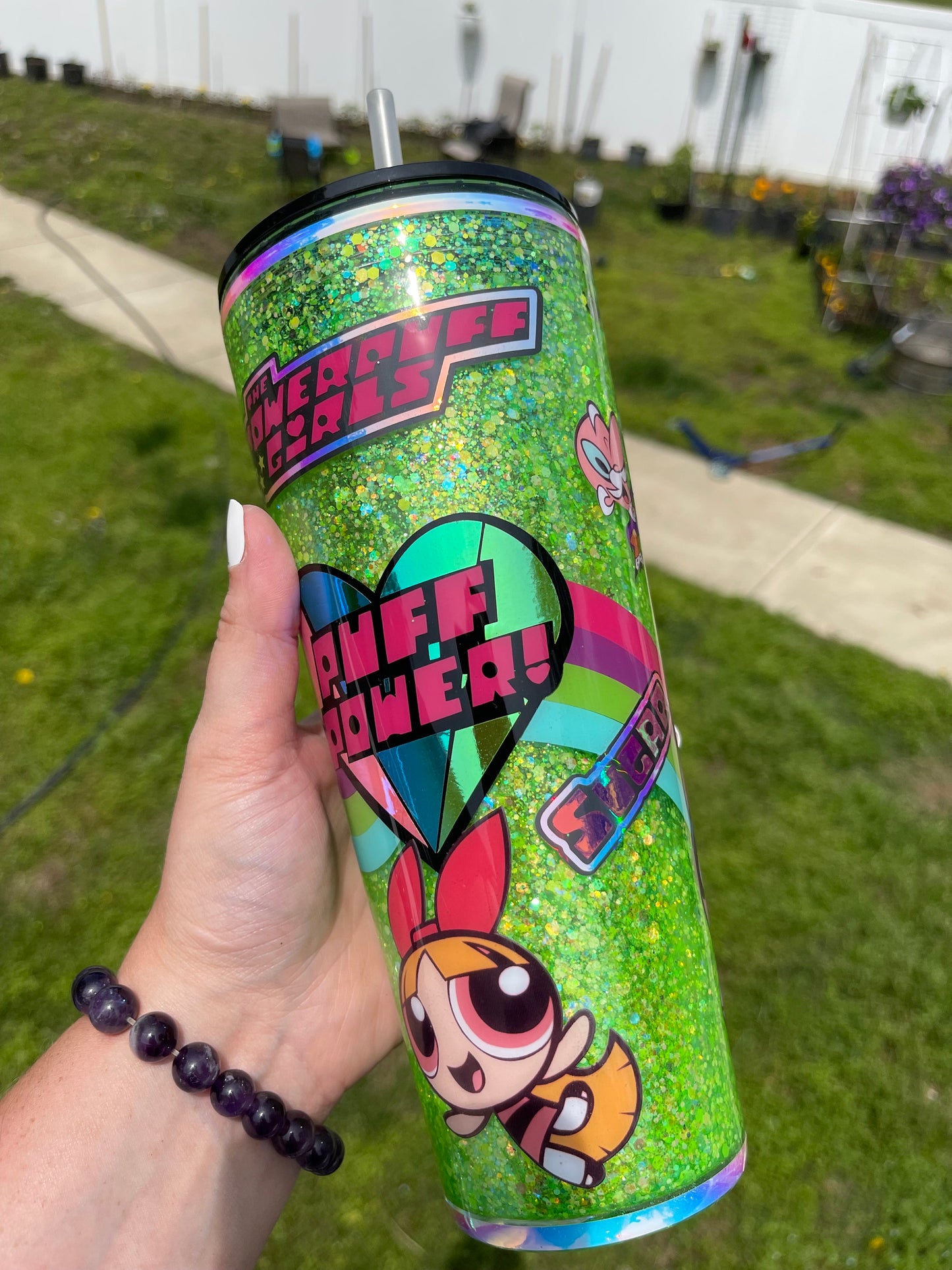 Cartoon Girls Snow Globe Tumbler