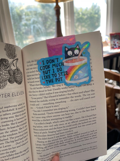 Funny Cat Magnetic Bookmark