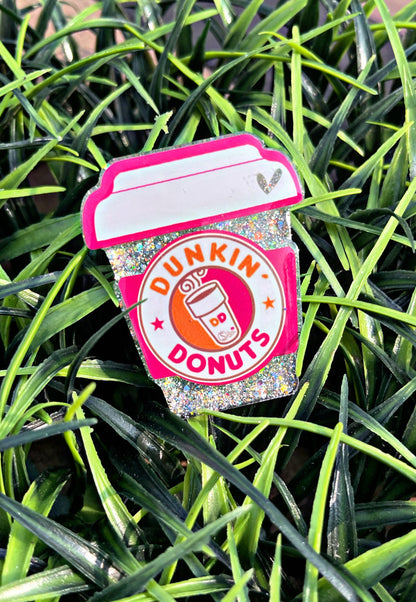 Dunkin Donuts Car Vent Clip • Coffee Car Air Freshener • Cute Car Accessories • Essential Oils • Scented Car Freshener • Car Decor