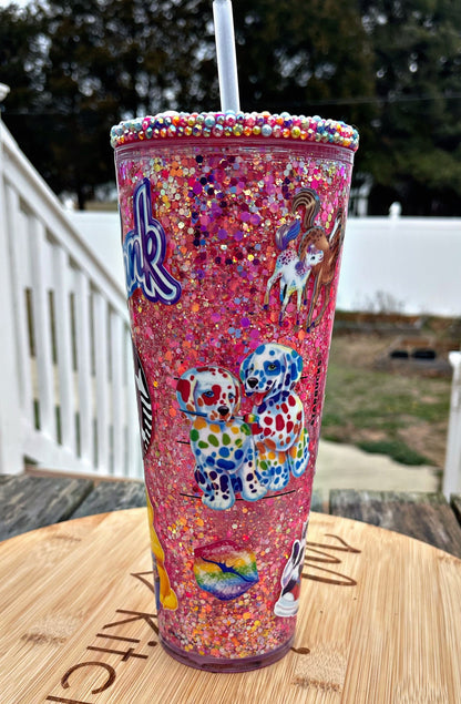 90's Nostalgia Snow Globe Tumbler