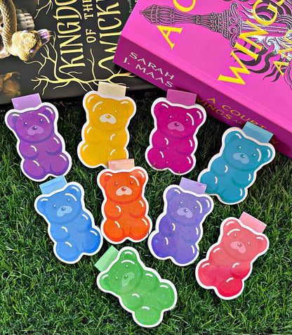 Gummy Bear Magnetic Bookmark,  Cute Gummy Bear Magnetic Bookmark, Candy Bookmark,  Cute Reading Accessory, Book Gift, Cute Bookmark