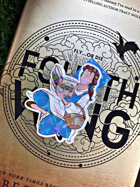 Belle Reading Themed Magnetic Bookmark, Forth Wing Bookmark, Beauty and The Beast Bookmark, Empeyrian Cute Reading Accessory, Book Gift,