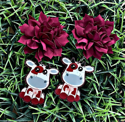 Cow Car Air Freshener, Car Freshie, Cute Car Accessories, Essential Oils, Scented Car Freshener, Cow Car Charm