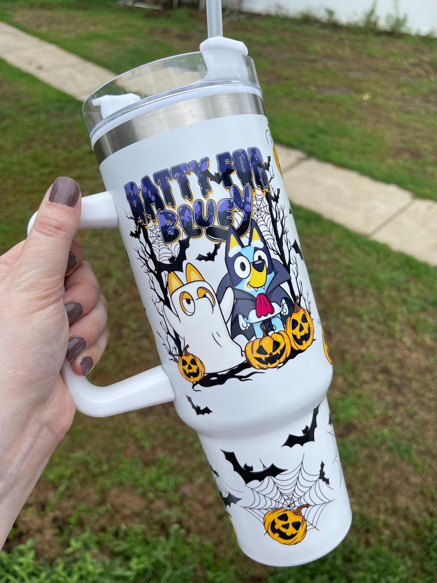 Halloween 40 Oz Handle Tumbler