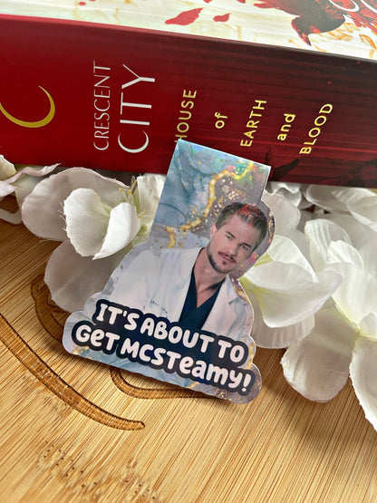 Grey’s Bookmark, Grey’s Anatomy Magnetic Bookmark, Just One More Chapter, Book Gift, Cute Bookmark, Unique Bookmark, Personalized Bookmark