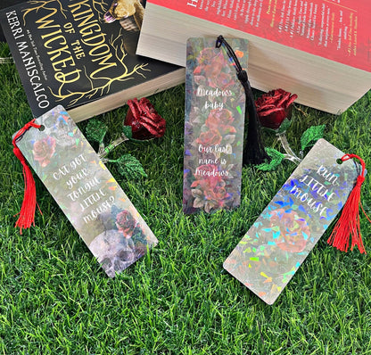 Haunting Adeline Themed Bookmark, Zade Meadows Bookmark, Cat and Mouse Reading Accessory, Book Gift, Dark Romance Bookmark
