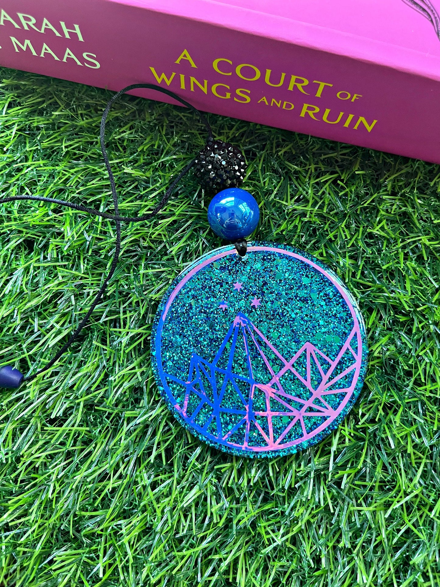 Acotar Themed Car Charm, Velaris Rear View Mirror Charm,  Car Hanger, Rearview Mirror, Cute Car Accessories, Car Ornament, Car Decorations