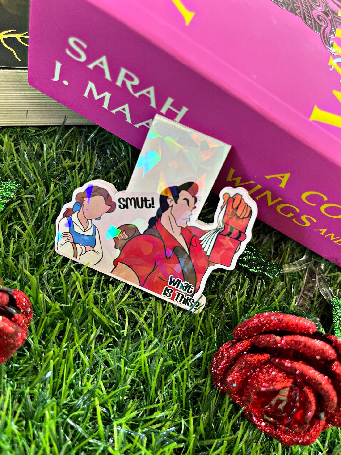 Beauty and The Beast Magnetic Bookmark, Belle Bookworm Smut Magnetic Bookmark, Cute Reading Accessory, Book Gift,