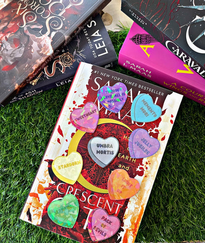 Crescent City Themed Kindle Stickers Set/ Set Of 9 Heart Stickers