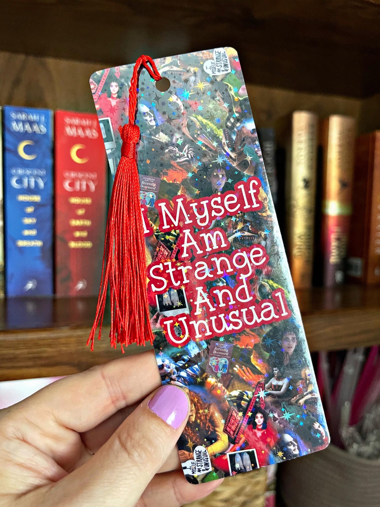 Beetle Guy Bookmark, Halloween Bookmark, Strange and Unusual Bookmark, Dark Romance Bookmark, Reading Accessory, Book Gift, Cute Bookmark,