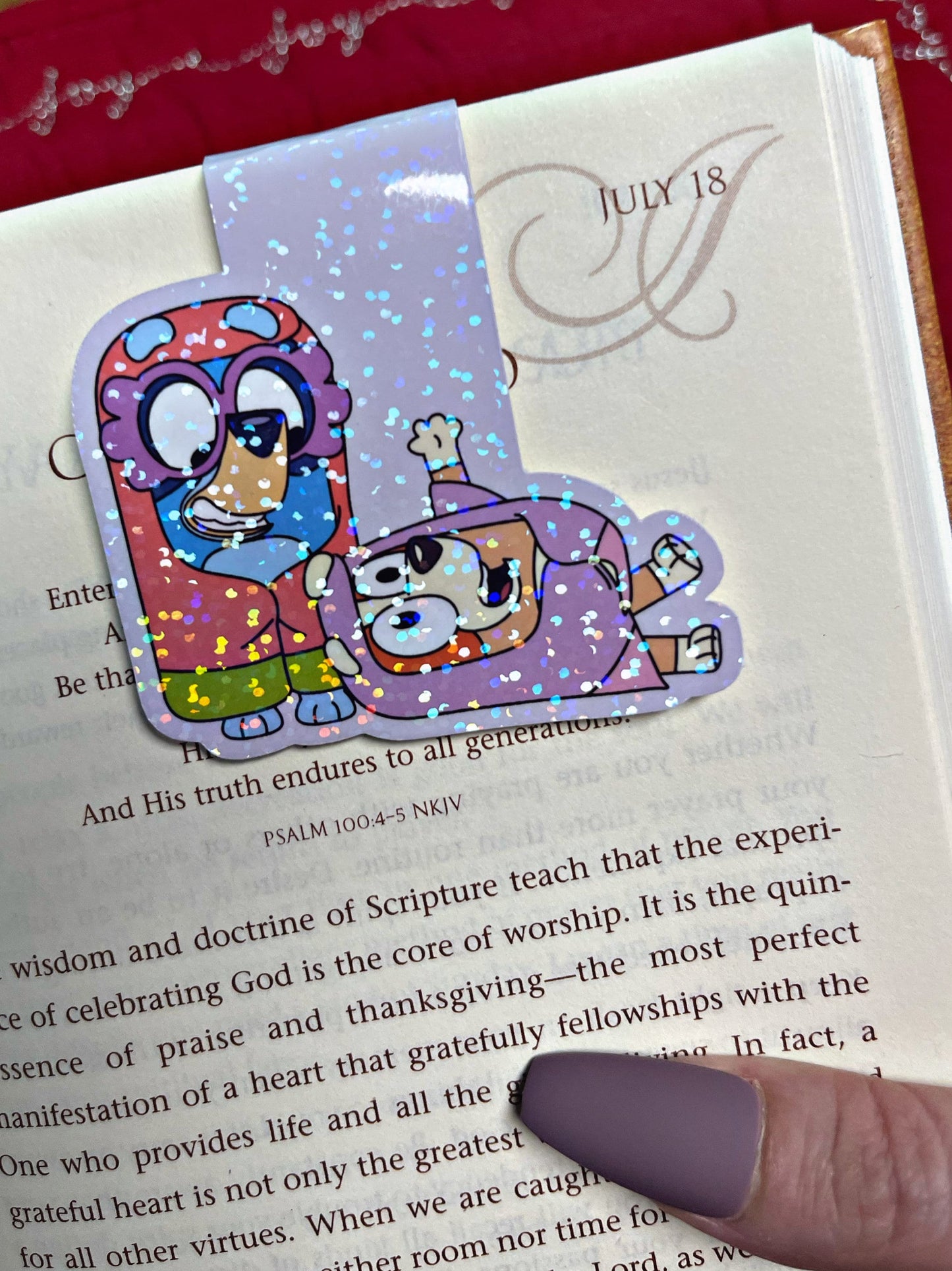 Bluey Bookmark, Magnetic Bookmark, Reading Accessory, Book Gift, Cute Bookmark, Unique Bookmark, Personalized Bookmark