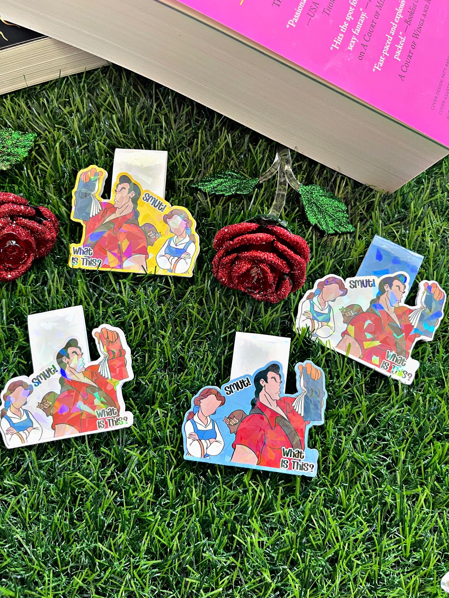 Beauty and The Beast Magnetic Bookmark, Belle Bookworm Smut Magnetic Bookmark, Cute Reading Accessory, Book Gift,