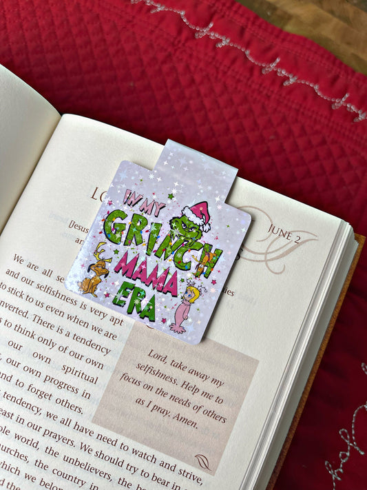 Christmas Bookmark, In My Grinch Era Magnetic Bookmark, Reading Accessory, Book Gift, Cute Bookmark, Unique Bookmark, Personalized Bookmark