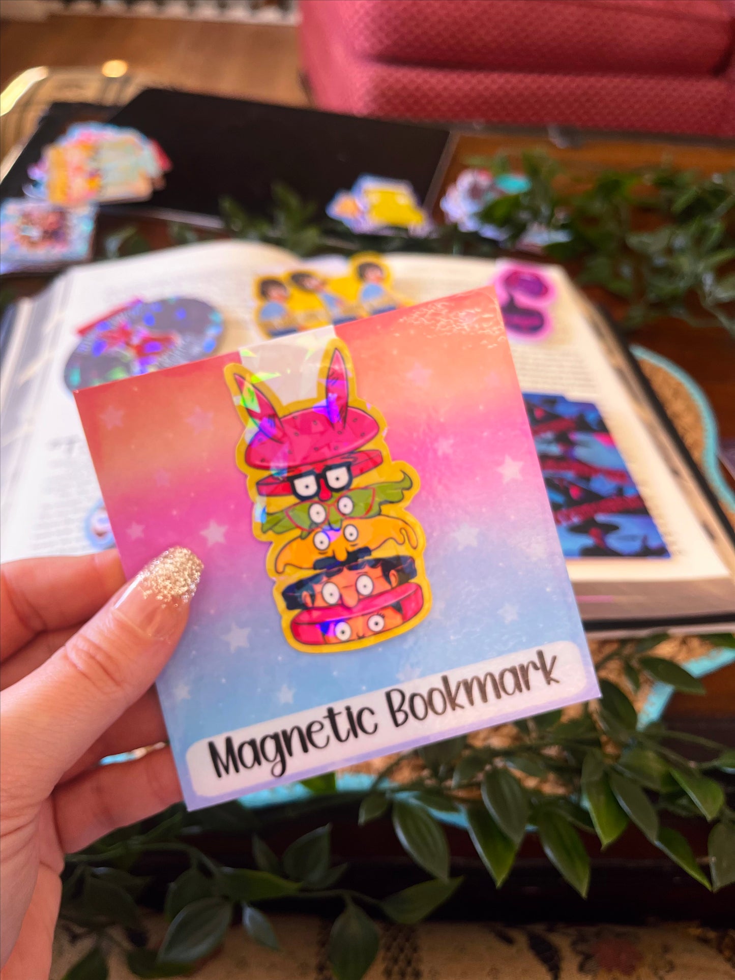 Funny Cartoon Magnetic Bookmark