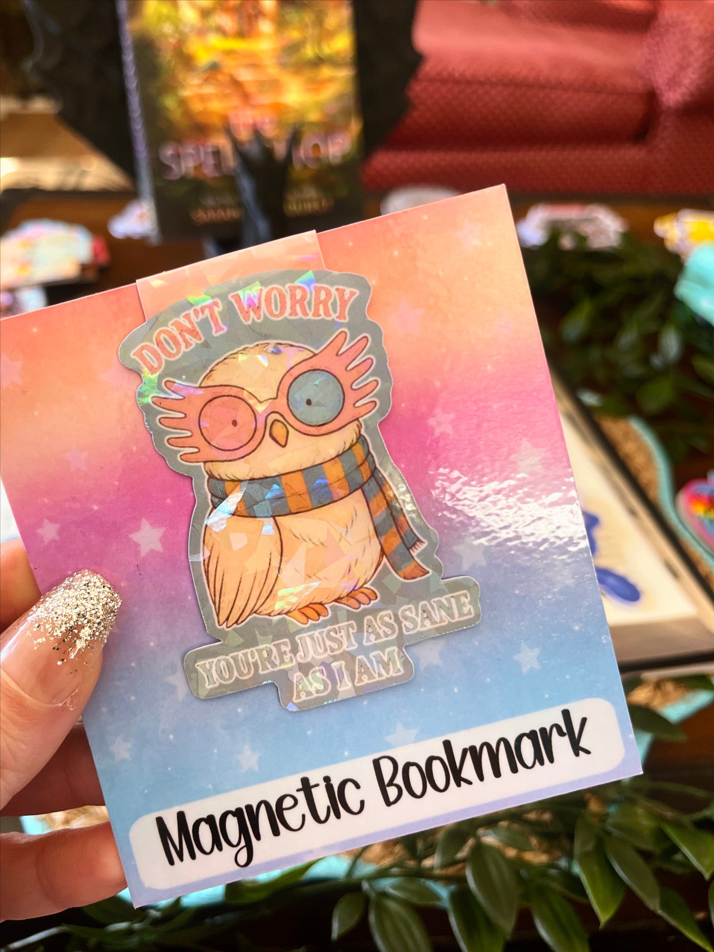 Wizard Owl Magnetic Bookmark