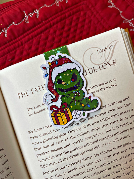 Oogie Boogie Magnetic Bookmark, Cute Christmas Bookmark, Reading Accessory, Book Gift, Cute Bookmark, Unique Bookmark, Personalized Bookmark