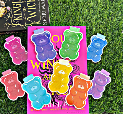 Gummy Bear Magnetic Bookmark,  Cute Gummy Bear Magnetic Bookmark, Candy Bookmark,  Cute Reading Accessory, Book Gift, Cute Bookmark