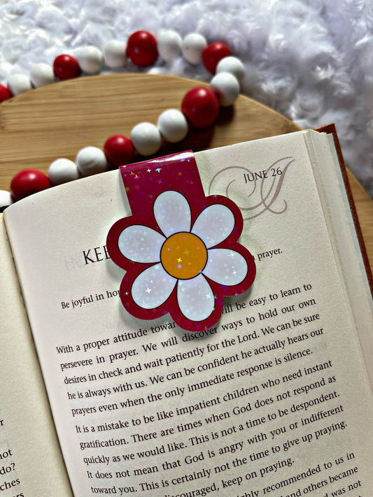 Daisy Magnetic Bookmark, Daisy Bookmark, Reading Accessory, Book Gift, Cute Bookmark, Unique Bookmark, Personalized Bookmark