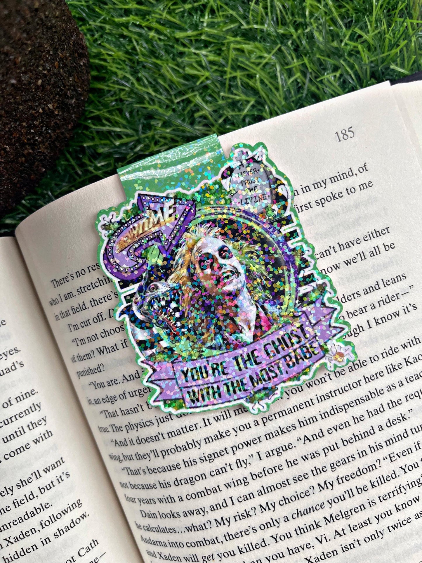 Beetle Guy Magnetic Bookmark, Ghost With The Most Bookmark, Halloween Bookmark, Reading Accessory, Bookish Gift, Cute Bookmark