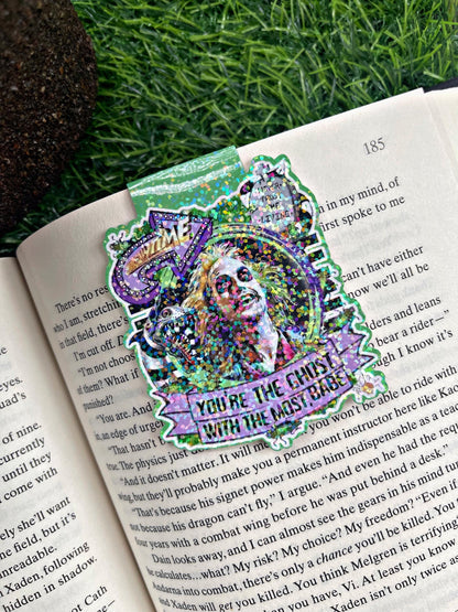 Beetle Guy Magnetic Bookmark, Ghost With The Most Bookmark, Halloween Bookmark, Reading Accessory, Bookish Gift, Cute Bookmark