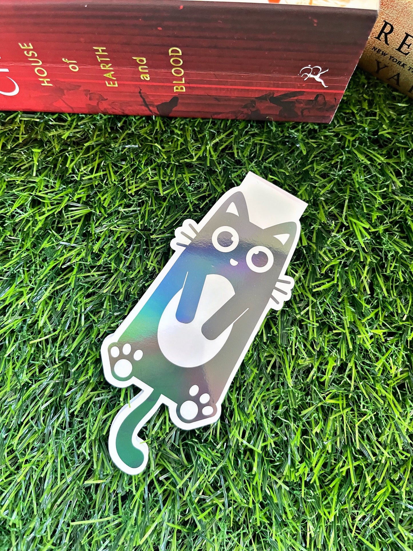 Cute Cat Magnetic Bookmark, Black Cat Bookmark,  Cute Reading Accessory, Book Gift, Cute Bookmark, Unique Bookmark