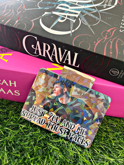 Fear Movie Themed Magnetic Bookmark, Mark Wahlberg Bookmark, Dark Romance Bookmark, Cute Reading Accessory, Book Gift, Cute Bookmark