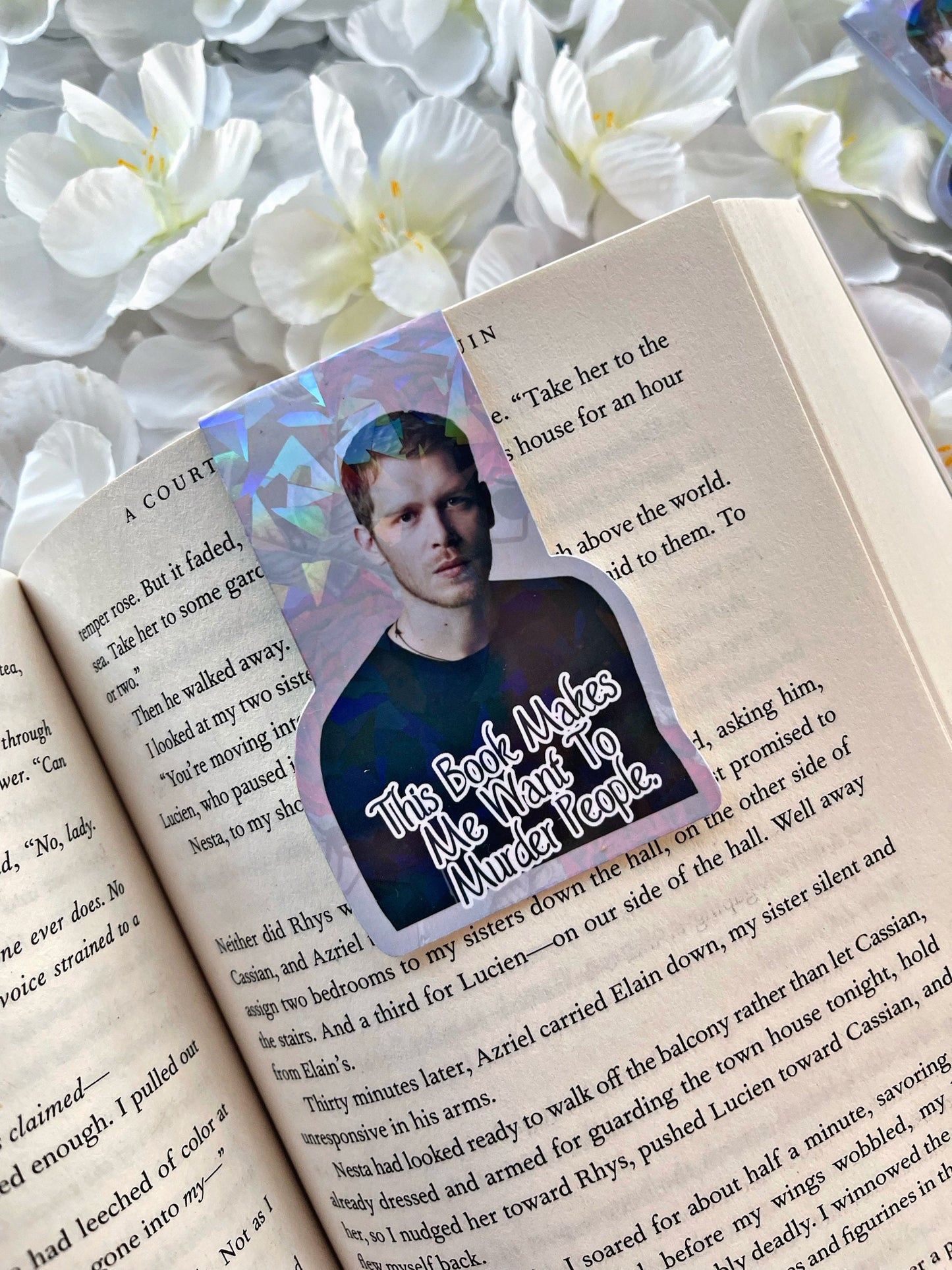 Klaus Michaelson Bookmark, Vampire Diaries Magnetic Bookmark, Reading Accessory, Book Gift, Cute Bookmark, Unique Bookmark,