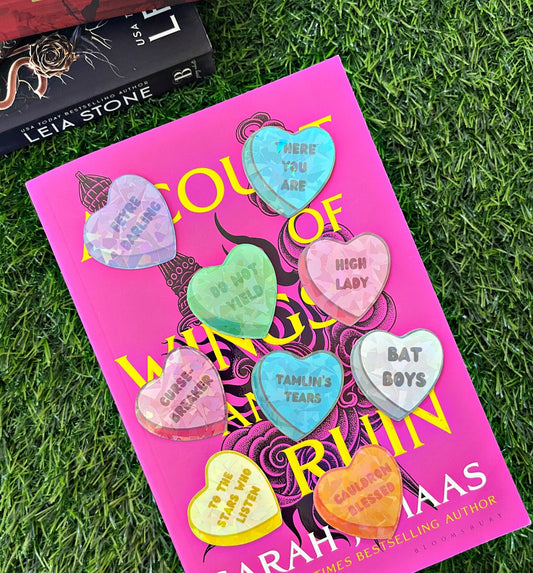 Acotar Themed Kindle Stickers Set/ Set Of 9 Heart Stickers