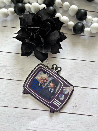 Gothic Girl Car Freshener-  Car Charm- Cute Car Accessories- Essential Oils Car Charm- Scented Car Freshener- Vent Clip- Car Charm