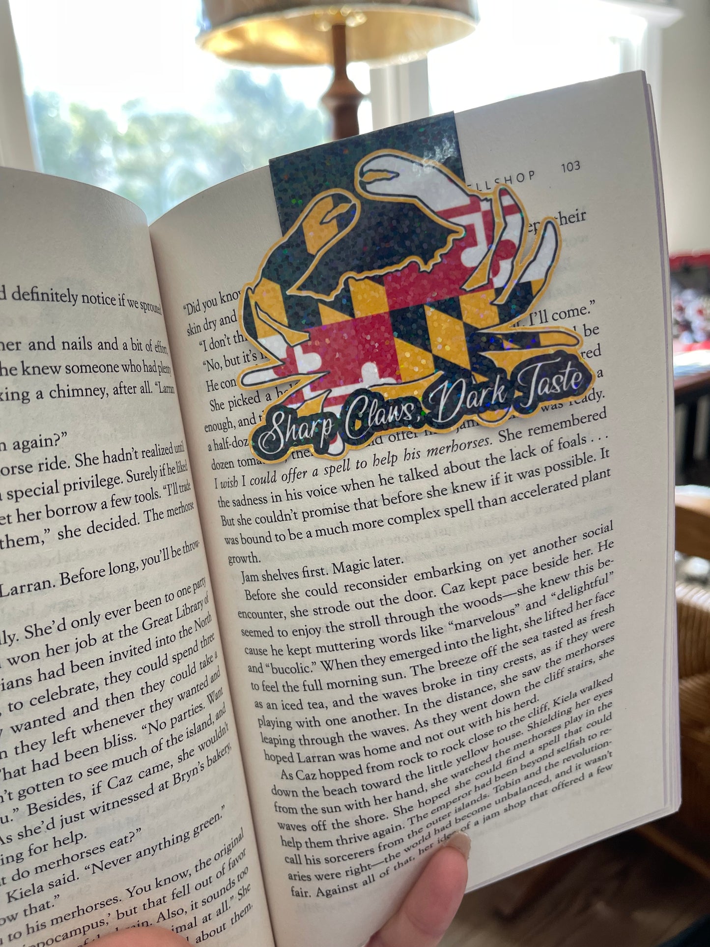 Maryland Crab Magnetic Bookmark